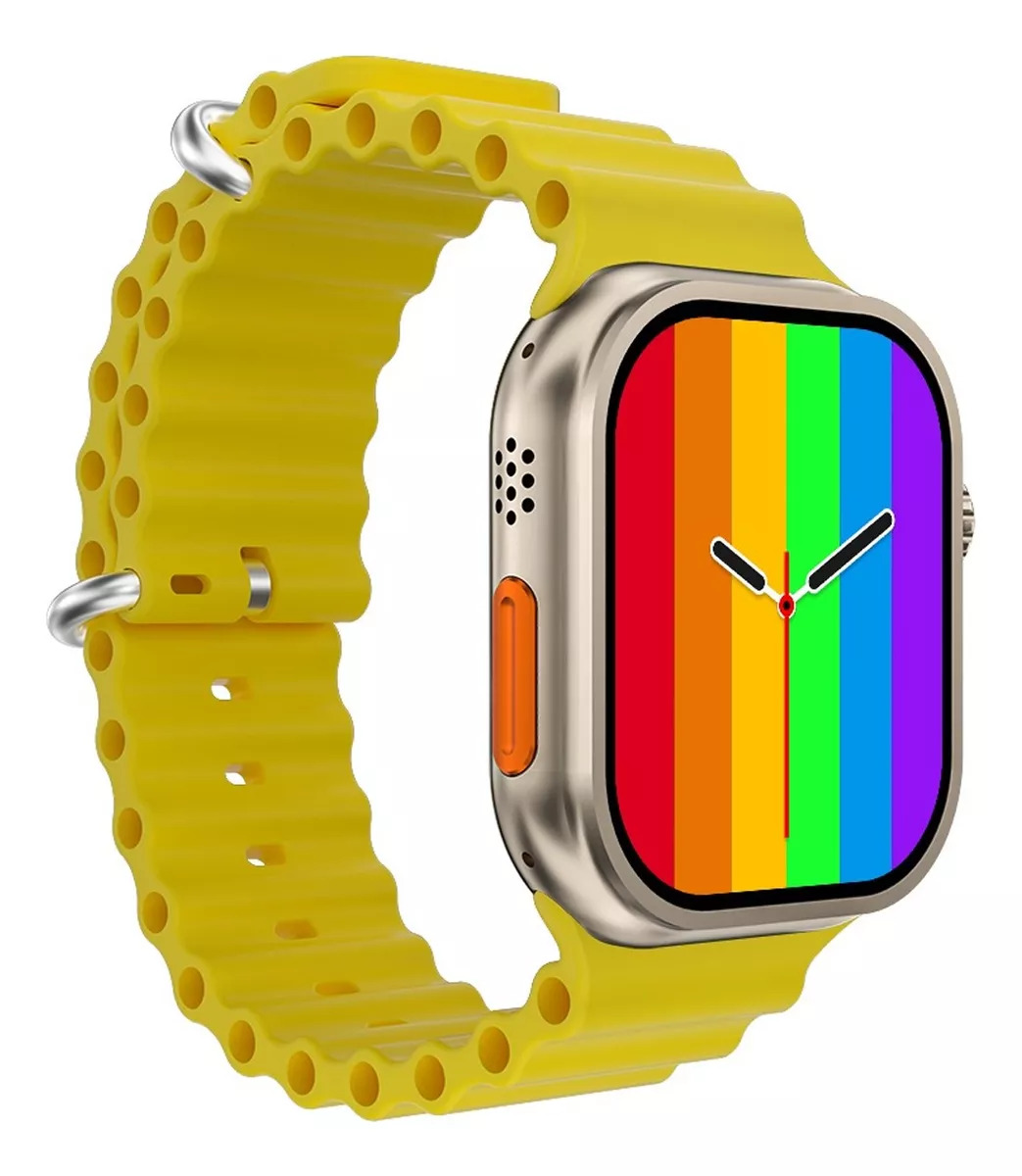 Foto 2 pulgar | Smartwatch I9 Ultra Max Fralugio SPO2 BP Amarillo