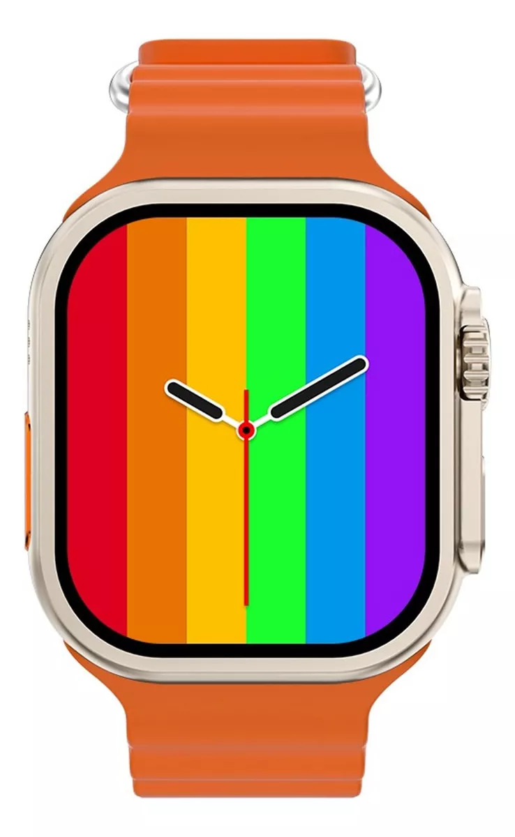 Foto 2 | Smartwatch I9 Ultra Max Fralugio SPO2 BP Naranja