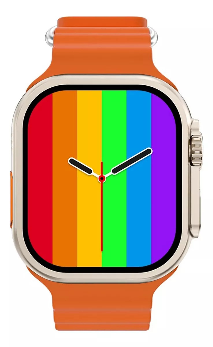 Foto 5 pulgar | Smartwatch Fralugio Watch 9 Ultra Naranja