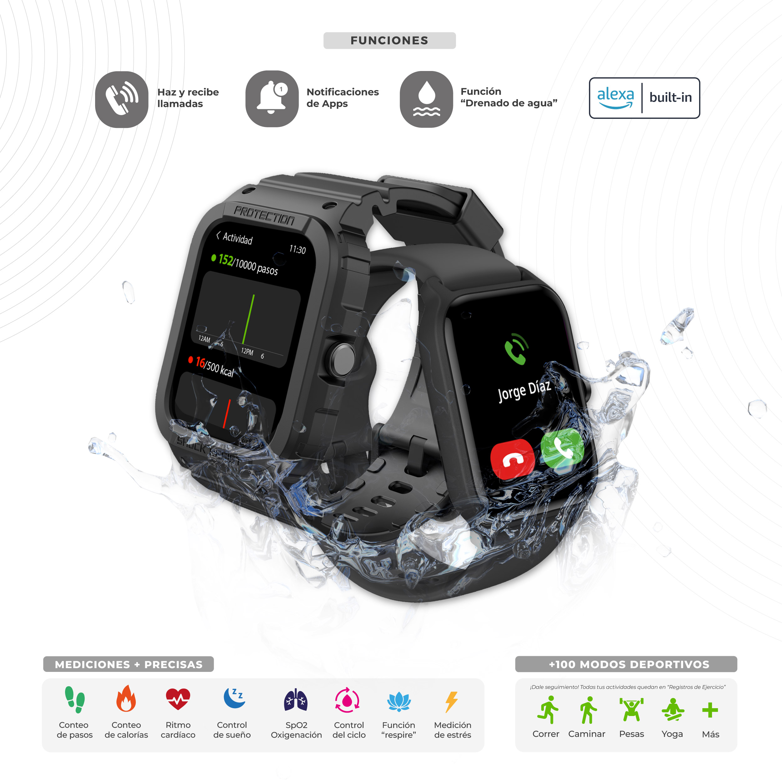 Foto 4 pulgar | Kit Smartwatch Era Xtream Contra Agua + Bocina Bluetooth