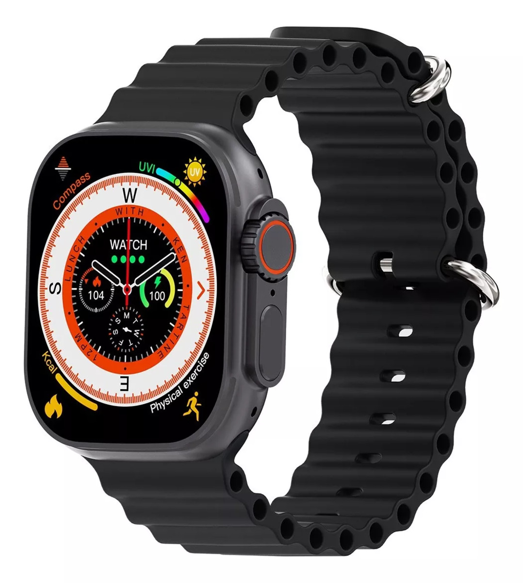 Foto 3 pulgar | Smartwatch Fralugio W69 Negro con Bluetooth