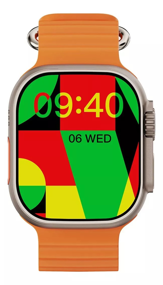 Foto 5 pulgar | Smartwatch Fralugio W69 Plus Naranja con Bluetooth