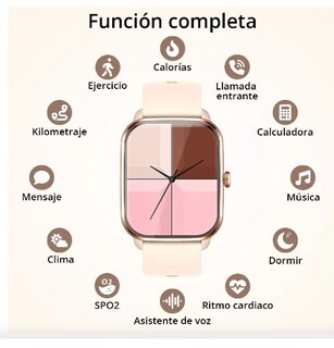 Foto 3 | Reloj Inteligente Wünd Rosa 1,9 Pulgadas