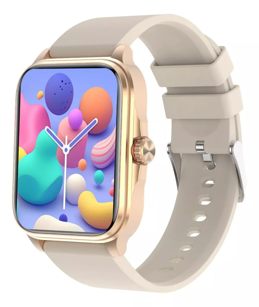 Foto 2 pulgar | Smart Watch Fralugio T90 Colors Hr Dorado