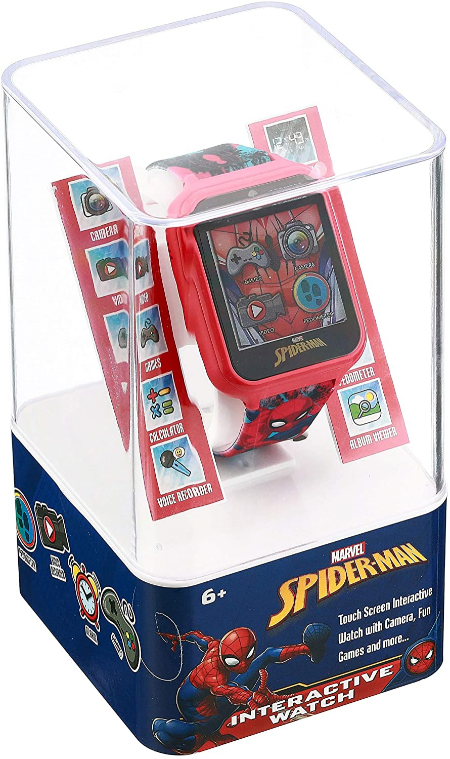 Foto 8 pulgar | Reloj inteligente Spider-Man con Pantalla Táctil para Niños