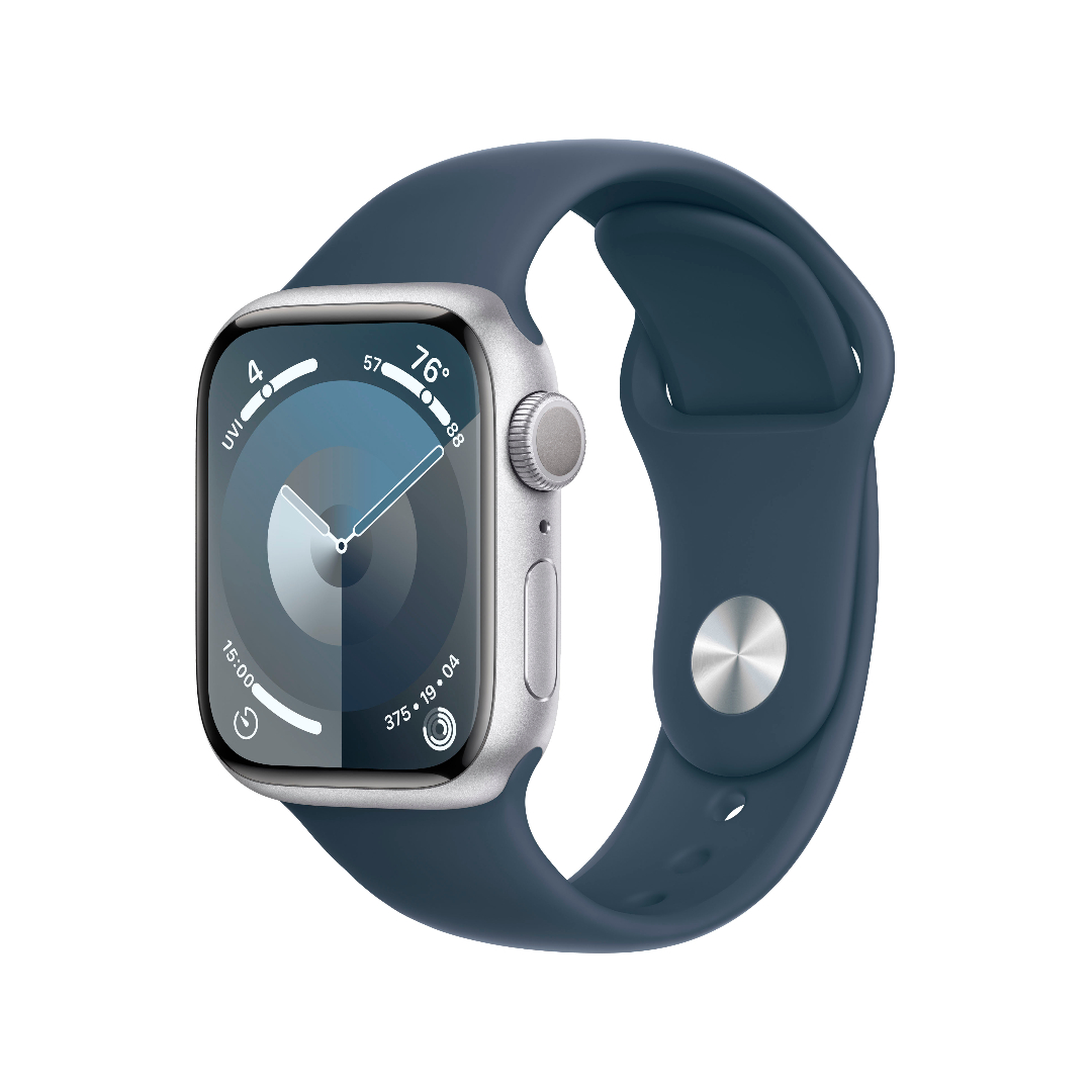 Foto 2 pulgar | Apple Watch Series 9 41mm Silver Al Storm Blue Sb S/m Gps Mr903ll/a