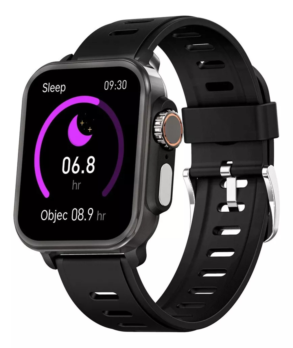 Foto 2 pulgar | Reloj Smartwatch Fralugio Vee Negro con Bluetooth