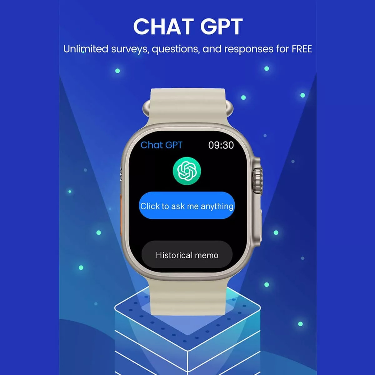 Foto 3 | Smartwatch Reloj Inteligente Va9 Ultra Fralugio Chatgpt Nfc Negro