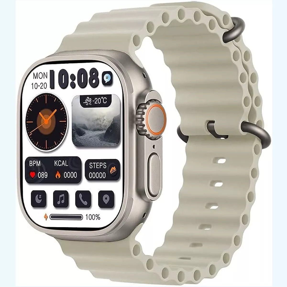 Smartwatch Reloj Inteligente Va9 Ultra Fralugio Chatgpt Nfc Gris