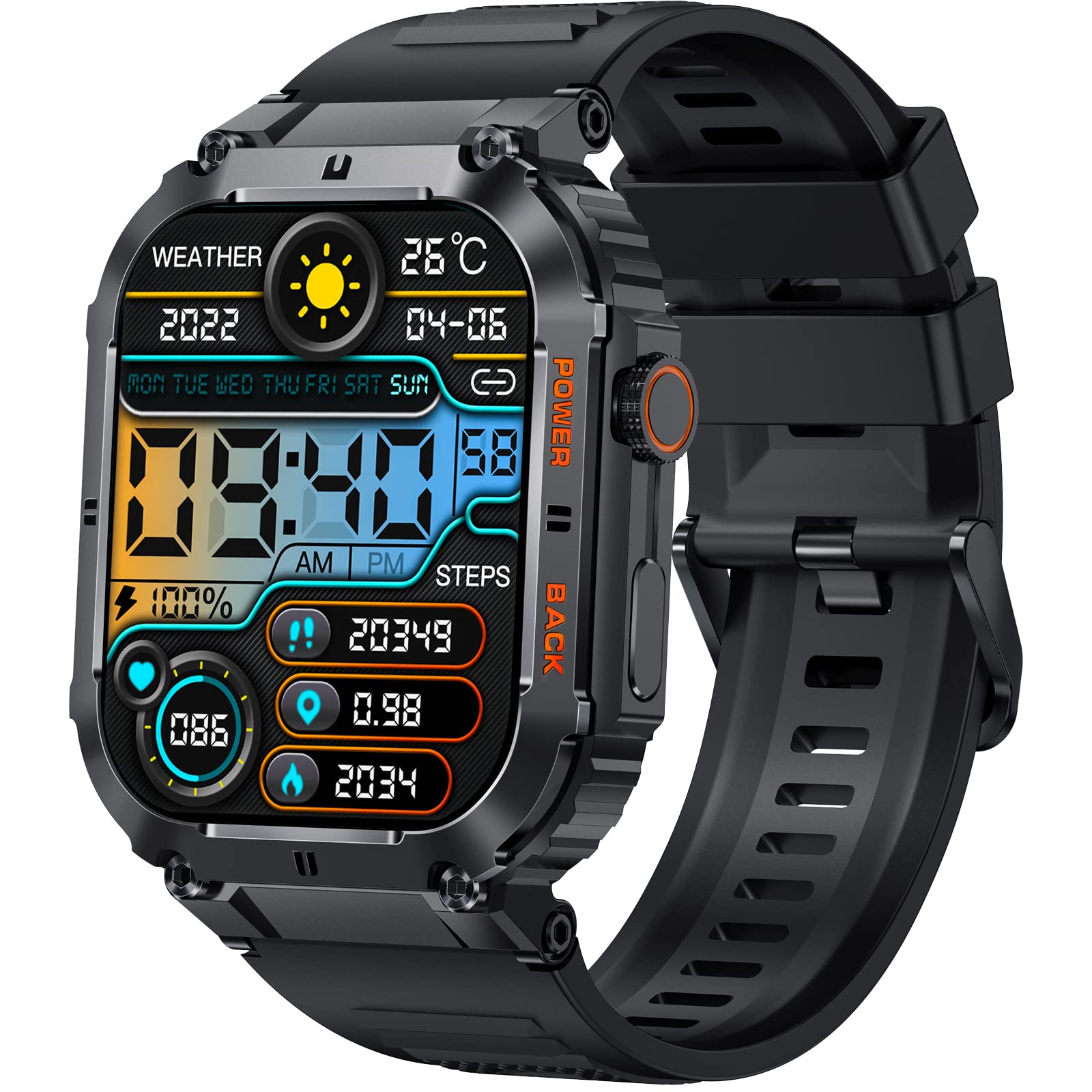 Venta Internacional - Reloj Inteligente Eigiis Military Para Hombre Con Pantalla Hd De 1.96 Pulgadas $1,737