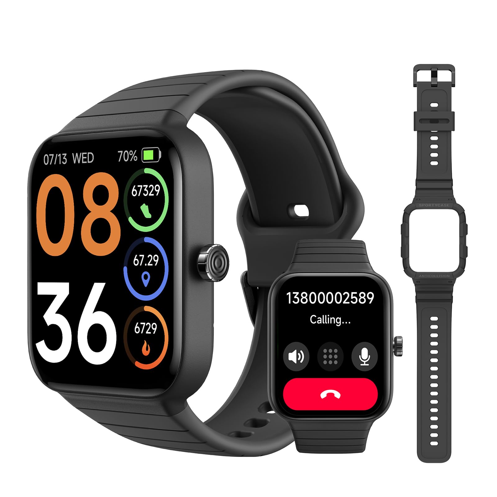 Venta Internacional - Reloj Inteligente SKG V7 Cyber Black con Alexa para Smartphone $1,737