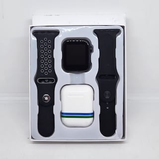 Foto 2 | Combo Smartwatch con Audífonos Negro Pantalla Táctil de 1.8 Pulgadas Monitoreo de Salud y Notificaciones en Tiempo Real