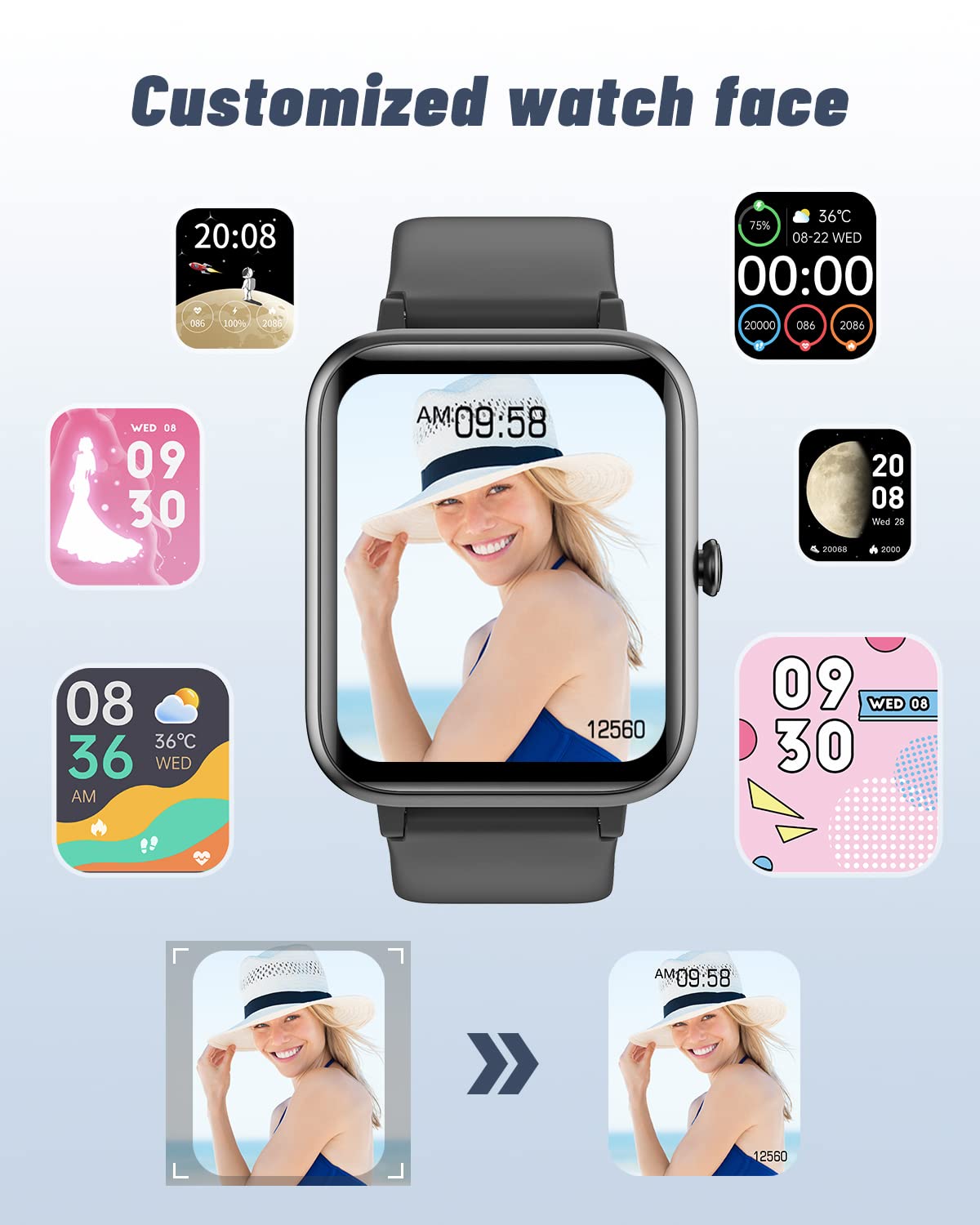 Foto 7 pulgar | Venta Internacional - Reloj Inteligente GRV para iOs y Android con Rastreador de Actividad Física Ip68