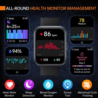 Foto 4 | Reloj Inteligente Aeac 2024 Fitness con Alexa Bluetooth Call IP68