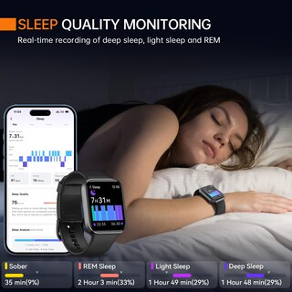 Foto 7 | Reloj Inteligente Aeac 2024 Fitness con Alexa Bluetooth Call IP68