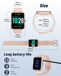 Foto 7 | Reloj Inteligente Grv para iOS y Android con Monitor de Frecuencia Cardíaca y 85 Modos Deportivos