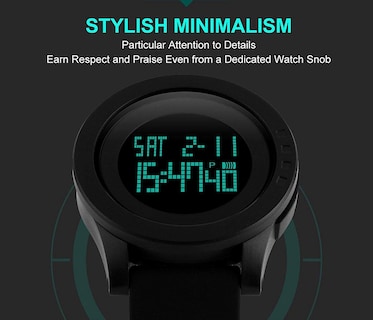 Foto 4 | Venta Internacional - Reloj De Pulsera Lyus Digital Sports Con Pantalla Led Para Hombre, Color Negro