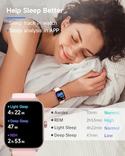 Foto 4 | Reloj Inteligente Toobur Rosa con Alexa Integrada para Mujer - Venta Internacional