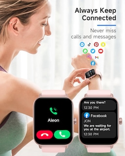 Foto 6 | Reloj Inteligente Toobur Rosa con Alexa Integrada para Mujer - Venta Internacional