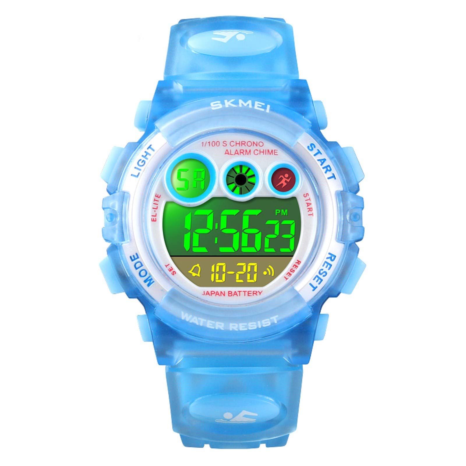 Foto 2 pulgar | Venta Internacional - Reloj Deportivo Digital Meimesu Impermeable Para Niños, Led De 7 Colores