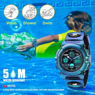 Foto 4 | Venta Internacional - Reloj Electrónico Boxyuein, Resistente Al Agua, 50 M, Para Niños De 6 A 10 Años