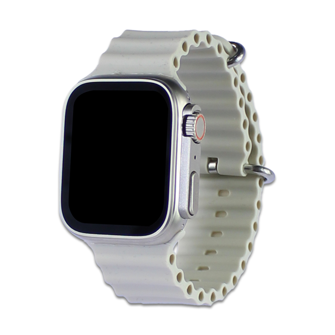 Foto 3 pulgar | Smartwatch X9-Ultra con Correa de Goma Beige