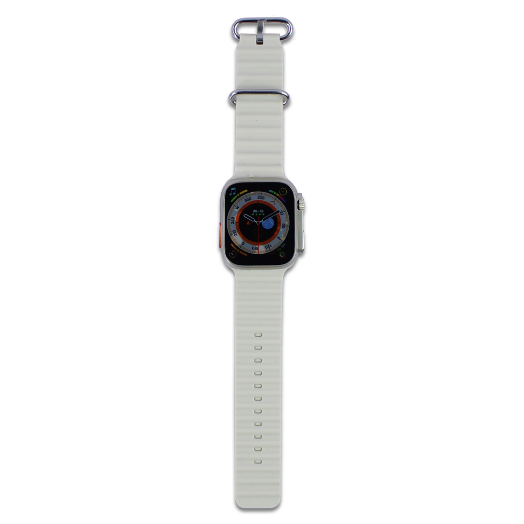 Foto 5 pulgar | Smartwatch X9-Ultra con Correa de Goma Beige