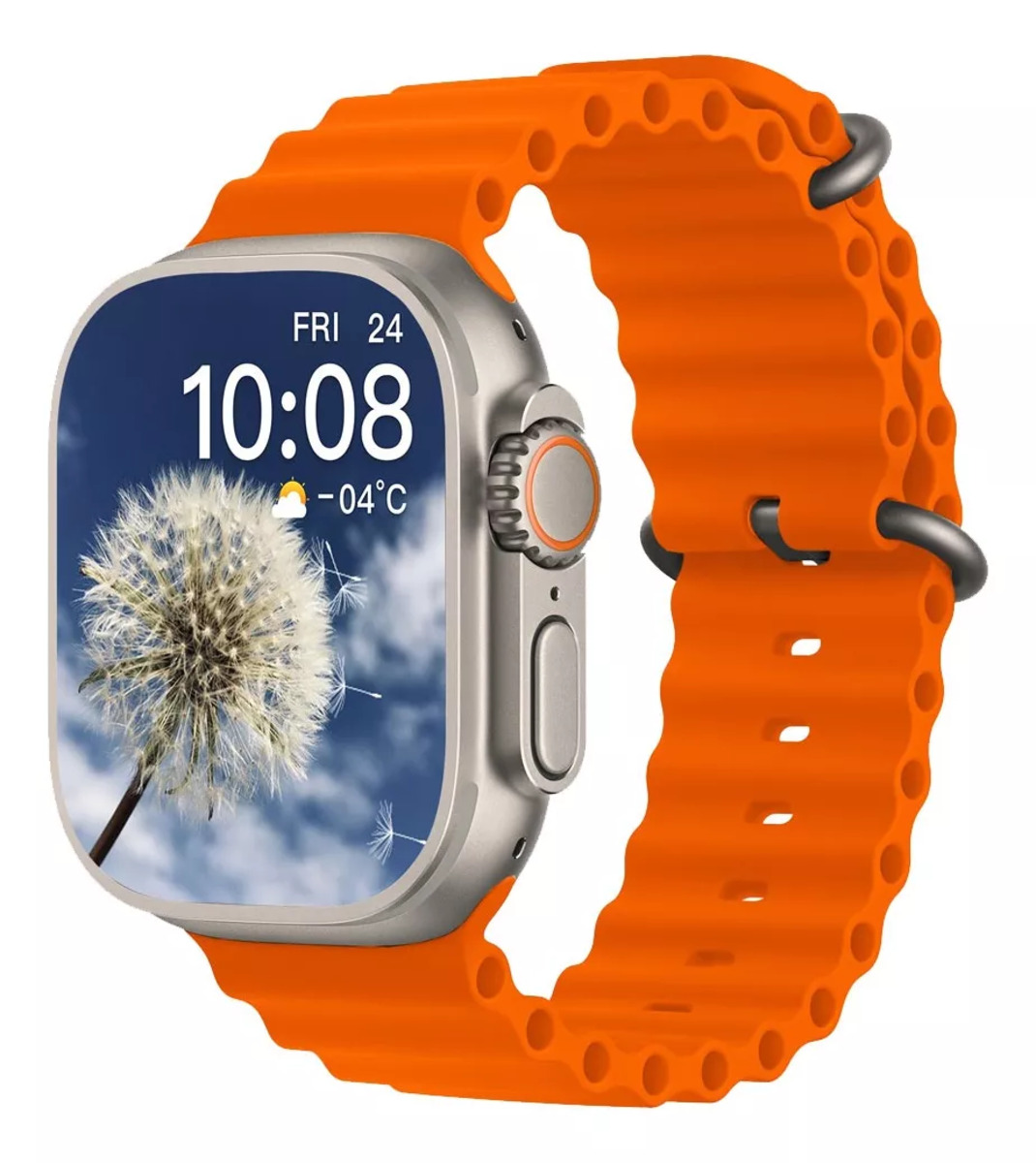 Foto 2 pulgar | Smartwatch Reloj Fralugio Va9 Ultra 2 Chat Gpt 2gb Rom Nfc Naranja