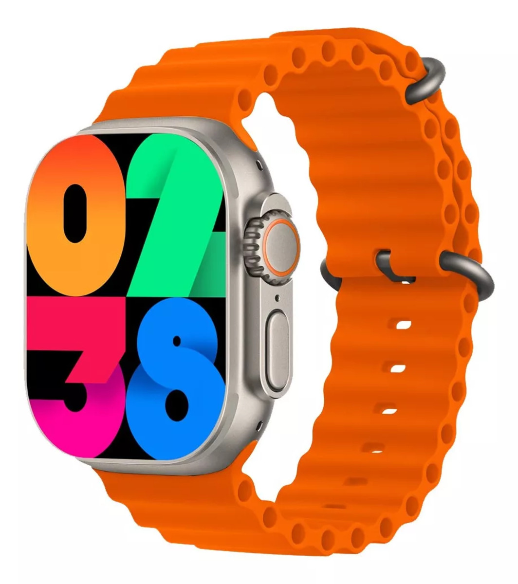 Foto 3 pulgar | Smartwatch Reloj Fralugio Va9 Ultra 2 Chat Gpt 2gb Rom Nfc Naranja