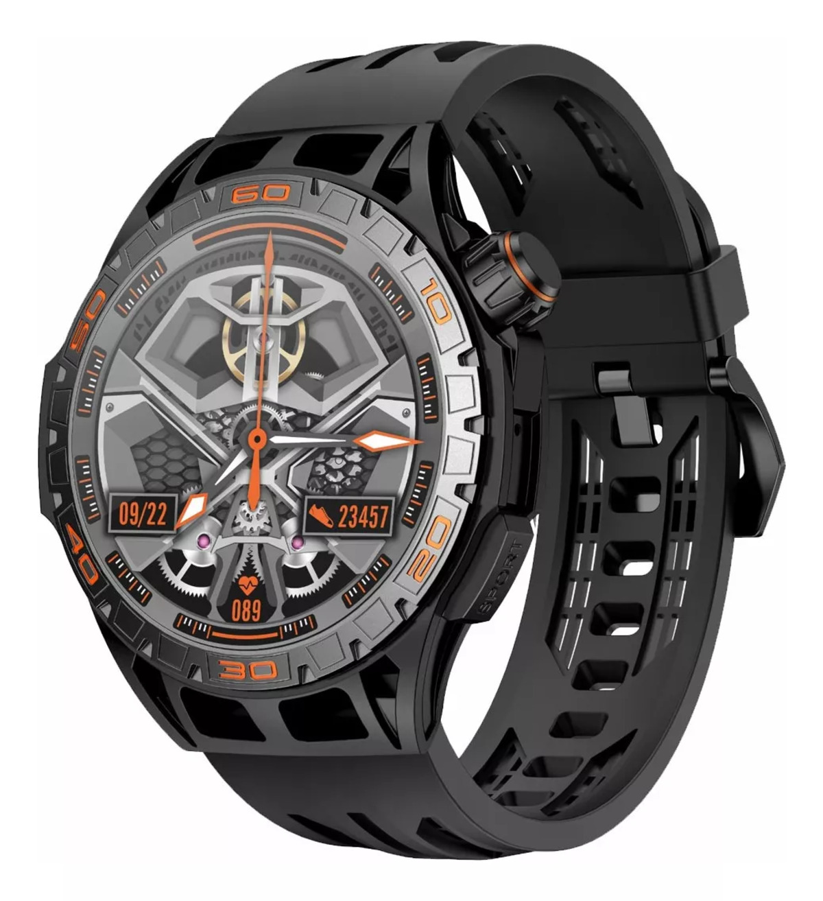 Reloj Inteligente Fralugio La102 Rough Negro