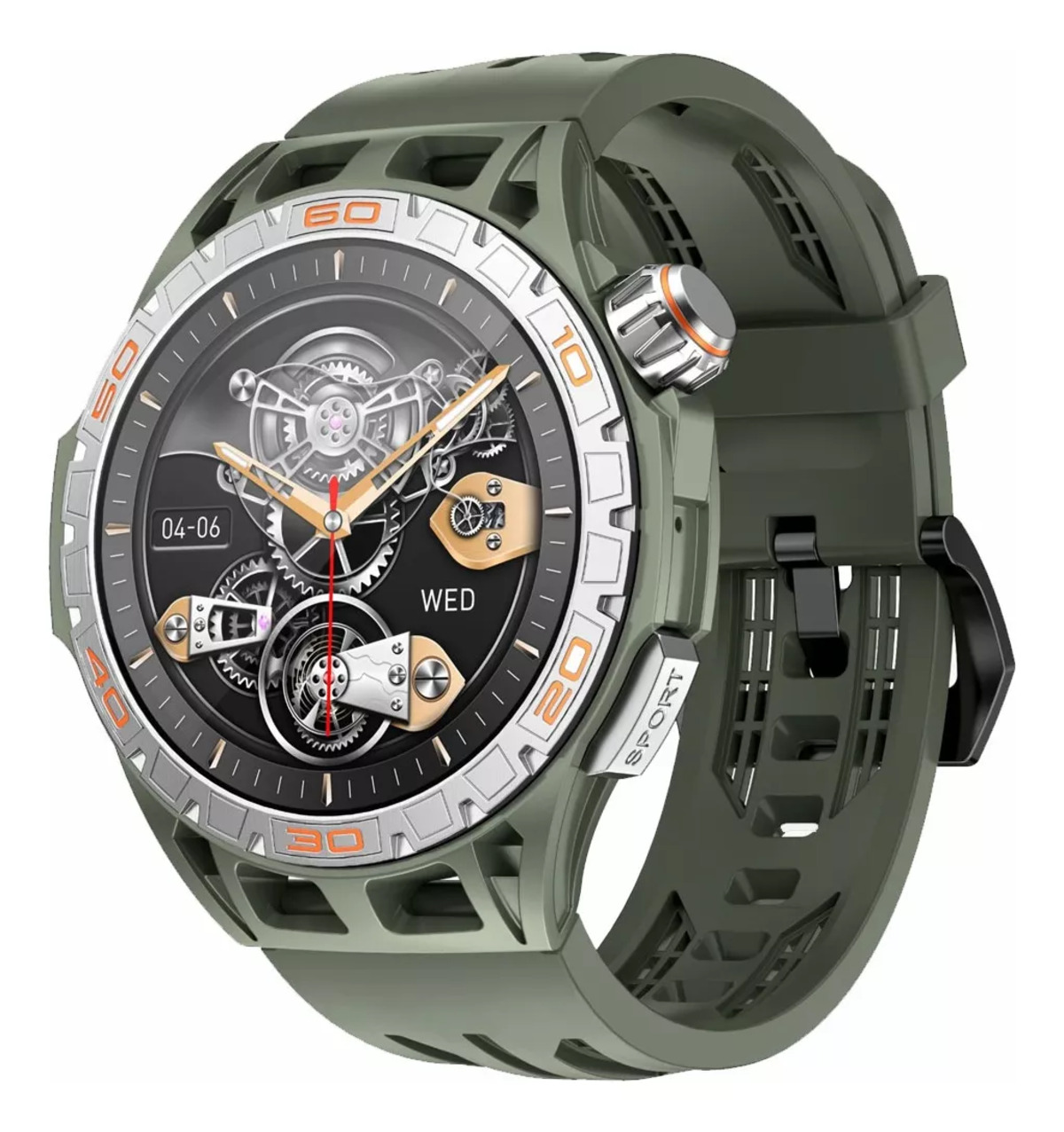 Foto 2 pulgar | Reloj Inteligente Fralugio Pantalla Táctil HD Monitoreo de Salud Water Proof Verde
