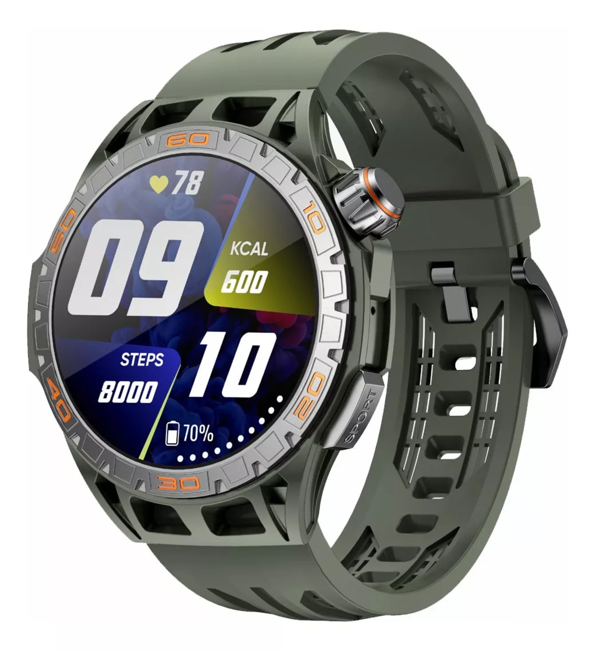 Foto 3 pulgar | Reloj Inteligente Fralugio Pantalla Táctil HD Monitoreo de Salud Water Proof Verde