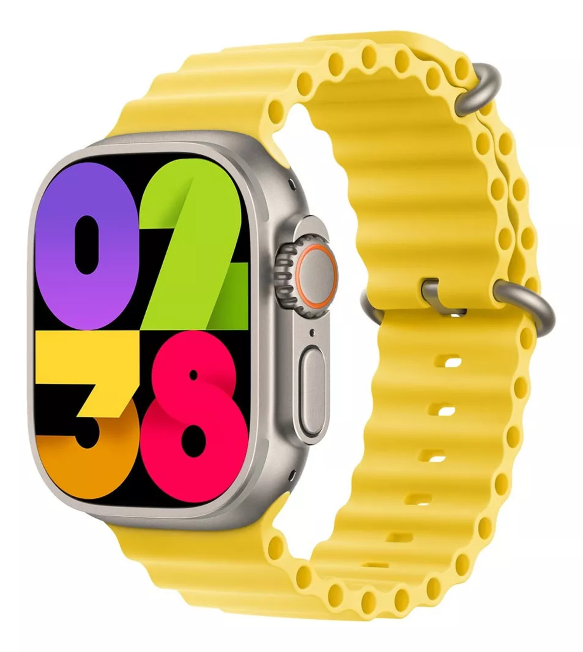 Foto 3 pulgar | Reloj Smartwatch Fralugio Hk9 Amarillo con Bluetooth