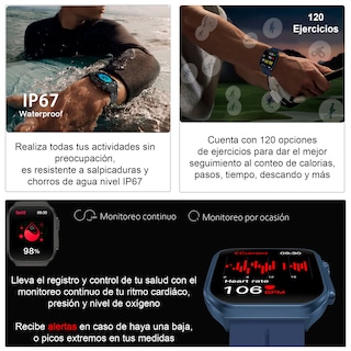 Foto 5 | Smartwatch Vak F21 Pantalla Curva Infinite 3d