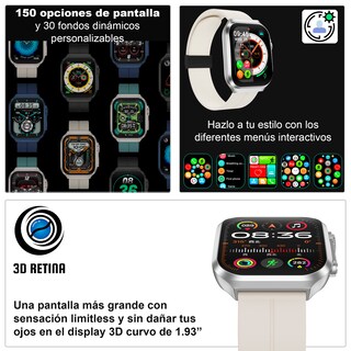 Foto 3 | Smartwatch Vak F21 Pantalla Curva Infinite 3d