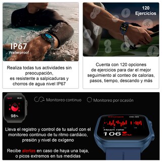 Foto 5 | Smartwatch Vak F21 Pantalla Curva Infinite 3d