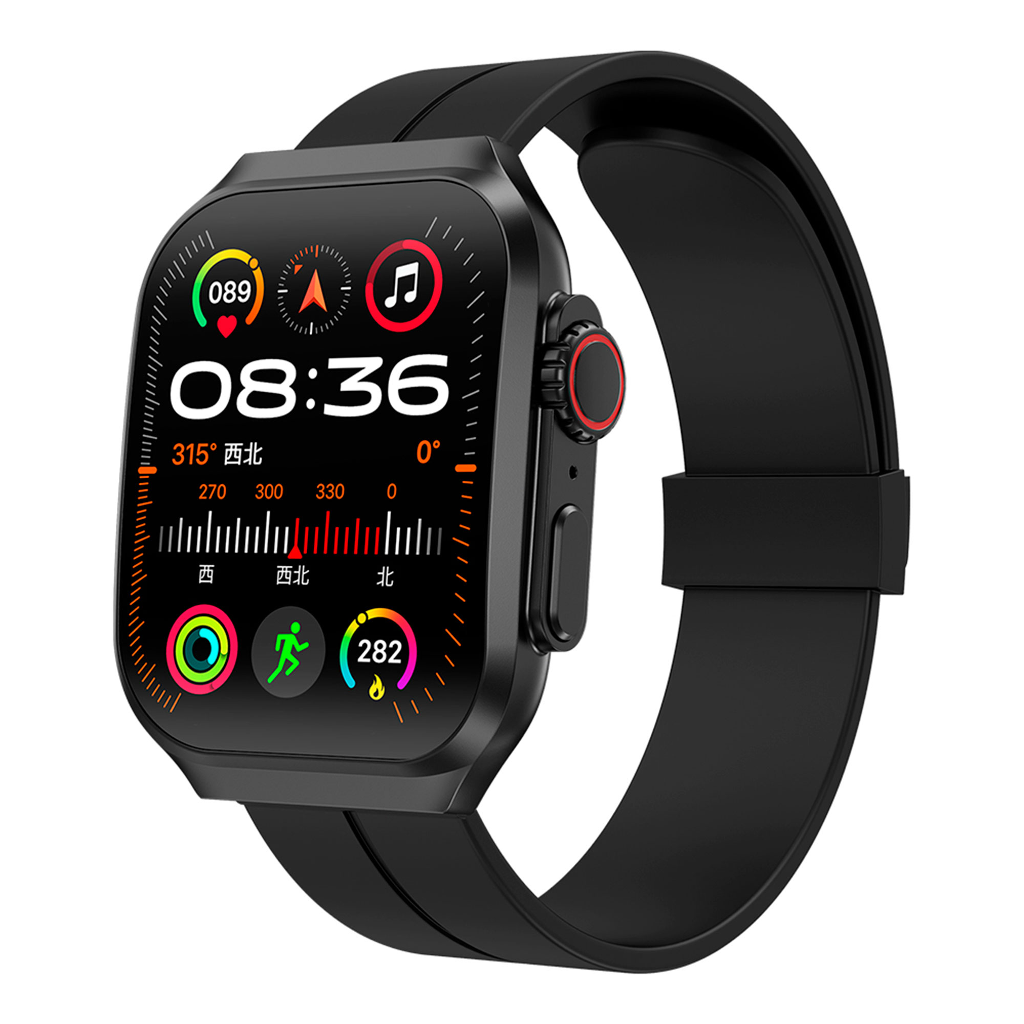 Foto 2 pulgar | Smartwatch Vak F21 Pantalla Curva Infinite 3D Negro