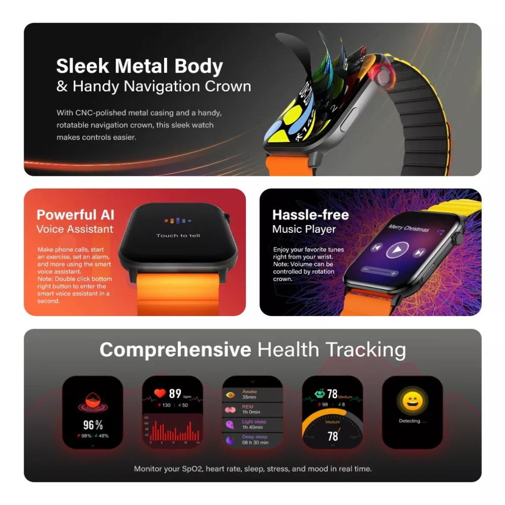 Foto 7 | Smartwatch Kieslect Ks 1.78'' 100 Modos Deportivos Negro