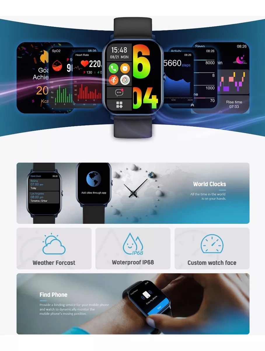 Foto 9 pulgar | Smartwatch Kieslect Ks Mini 1.78'' 60 Modos Deportivos Negro
