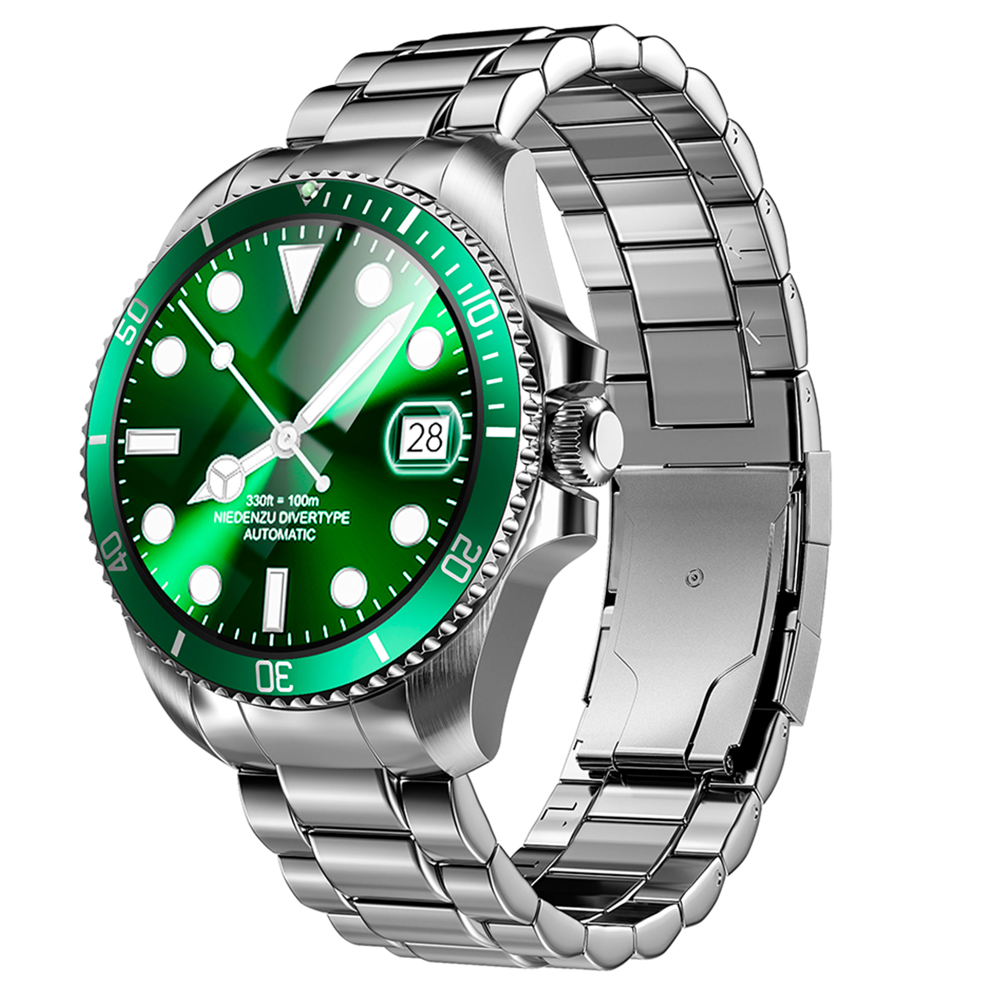 Foto 1 | Reloj Smartwatch Vak C1 Acero Submarine NFC Cristal 3D