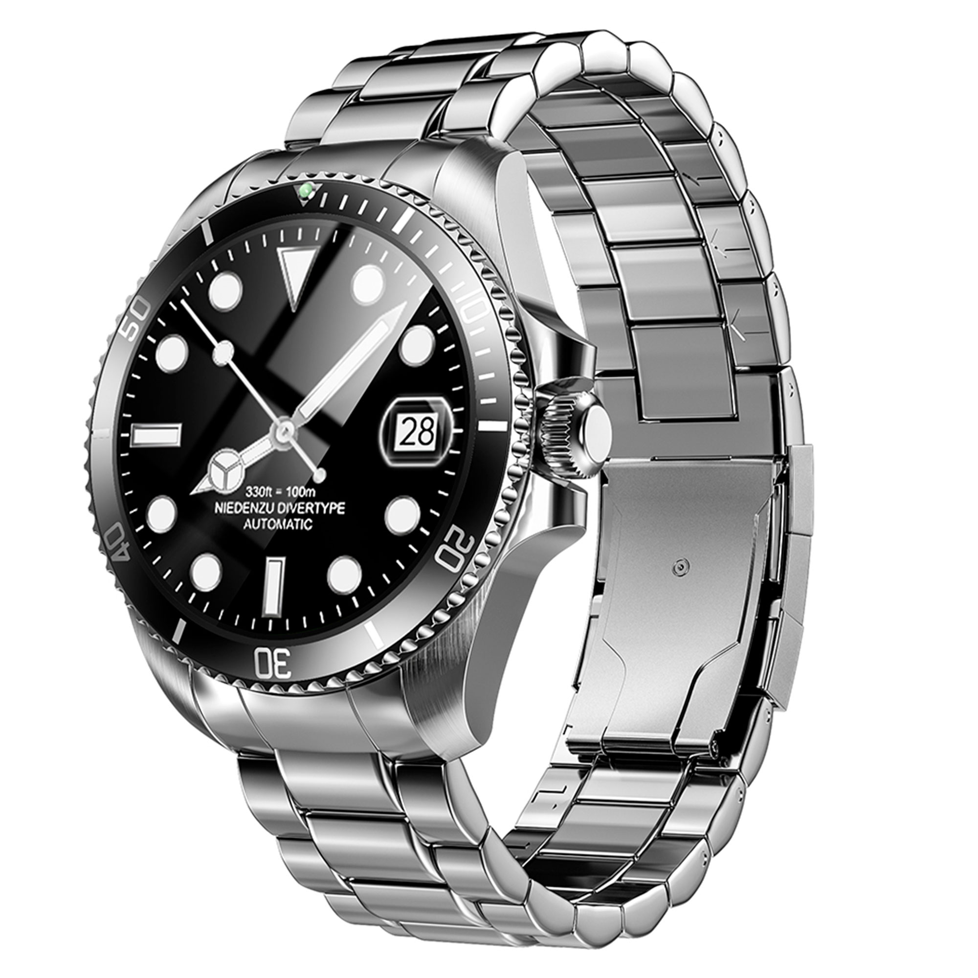 Foto 1 | Reloj Smartwatch Vak C1 Acero Submarine NFC Cristal 3D