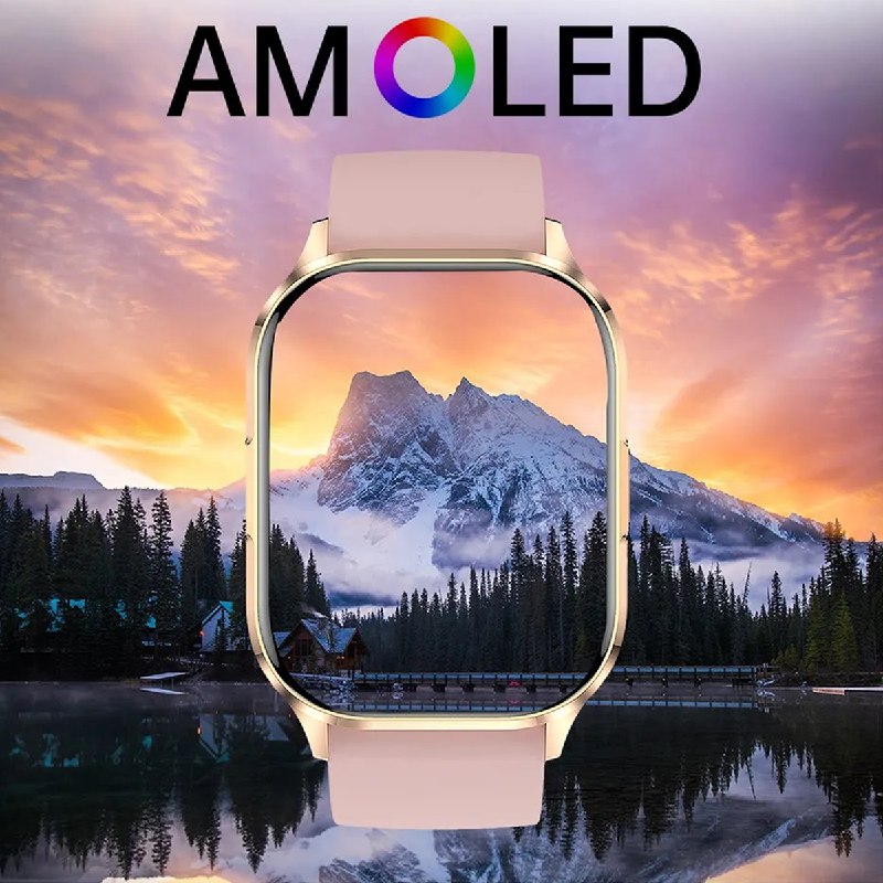 Foto 3 pulgar | Smartwatch Pantalla Amoled Serie 6 Rosa