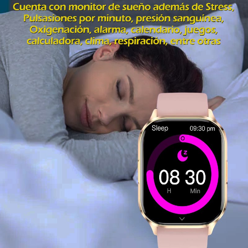 Foto 8 pulgar | Smartwatch Pantalla Amoled Serie 6 Rosa