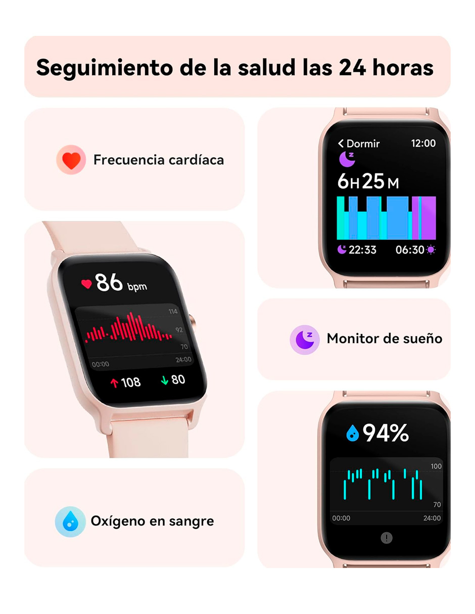 Foto 7 | Reloj Inteligente Idw13001 Petukita Box Rosa Con Alexa