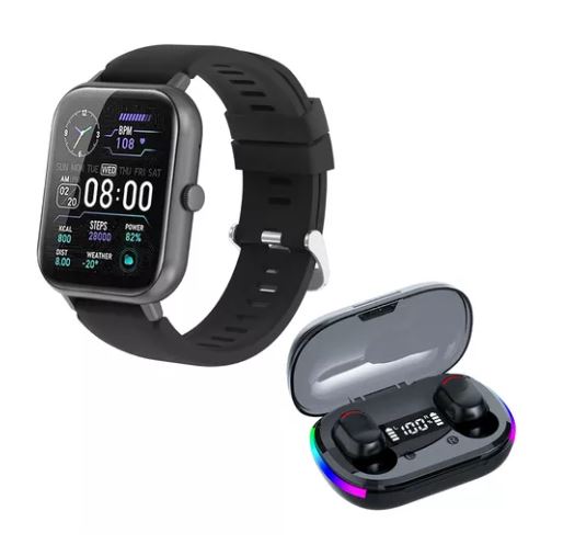 Foto 2 pulgar | Smartwatch 2.01'' Reloj Inteligente Bluetooth con Audífonos