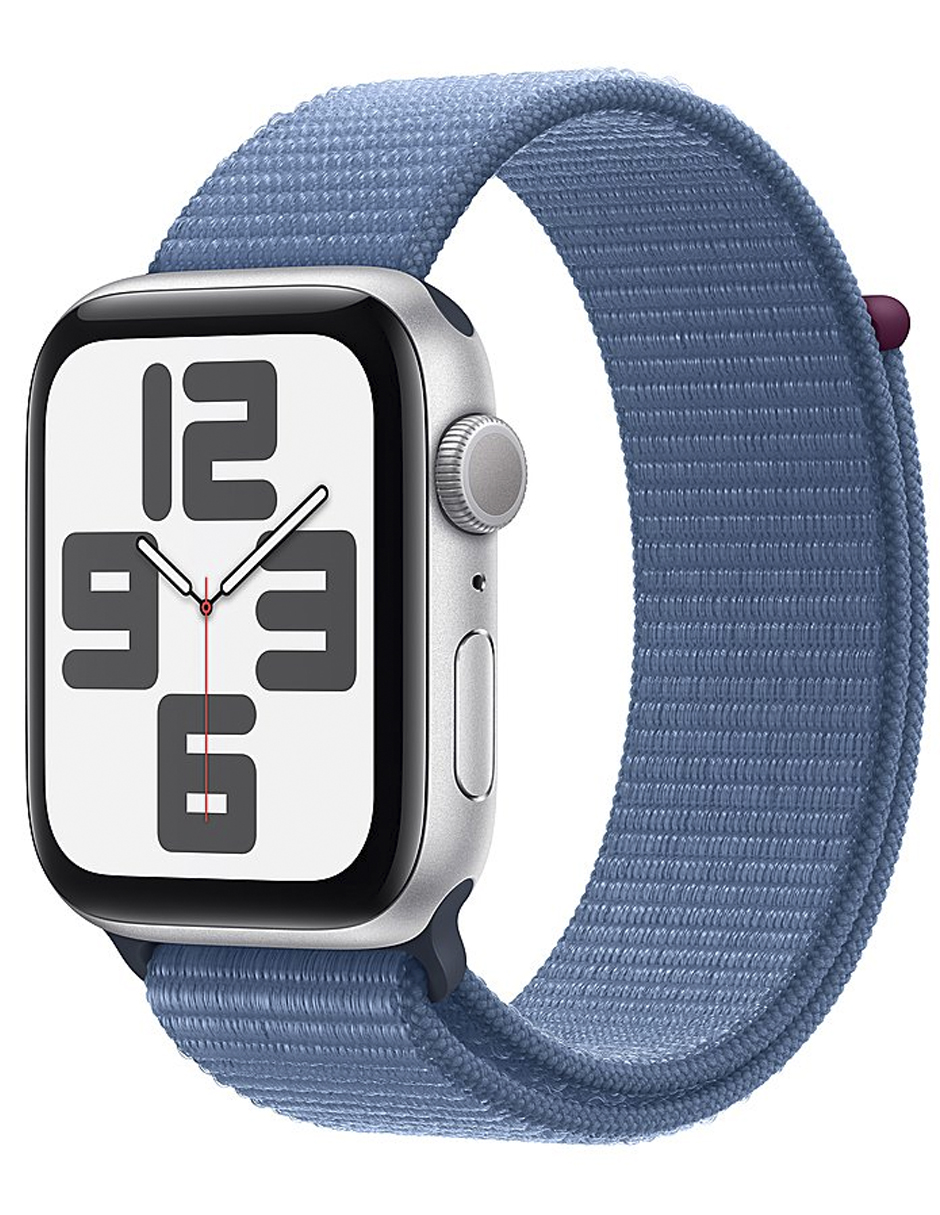 Foto 2 pulgar | Apple Watch Se Gps (2da Gen) Plata De 44 Mm, Correa Deportiva Azul