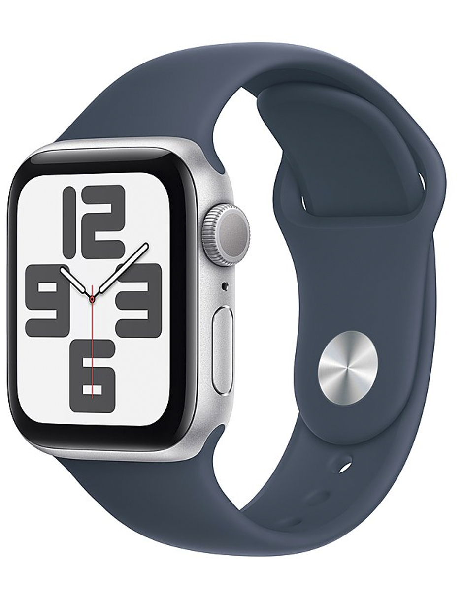 Foto 2 pulgar | Apple Watch Se Gps (2da Gen) Plata De 40 Mm, Correa Deportiva Azul