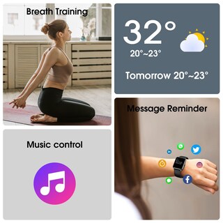 Foto 6 | Reloj Inteligente Livikey Rastreador De Actividad Física Frecuencia Cardíaca Sueño 41 Mm - Venta Internacional