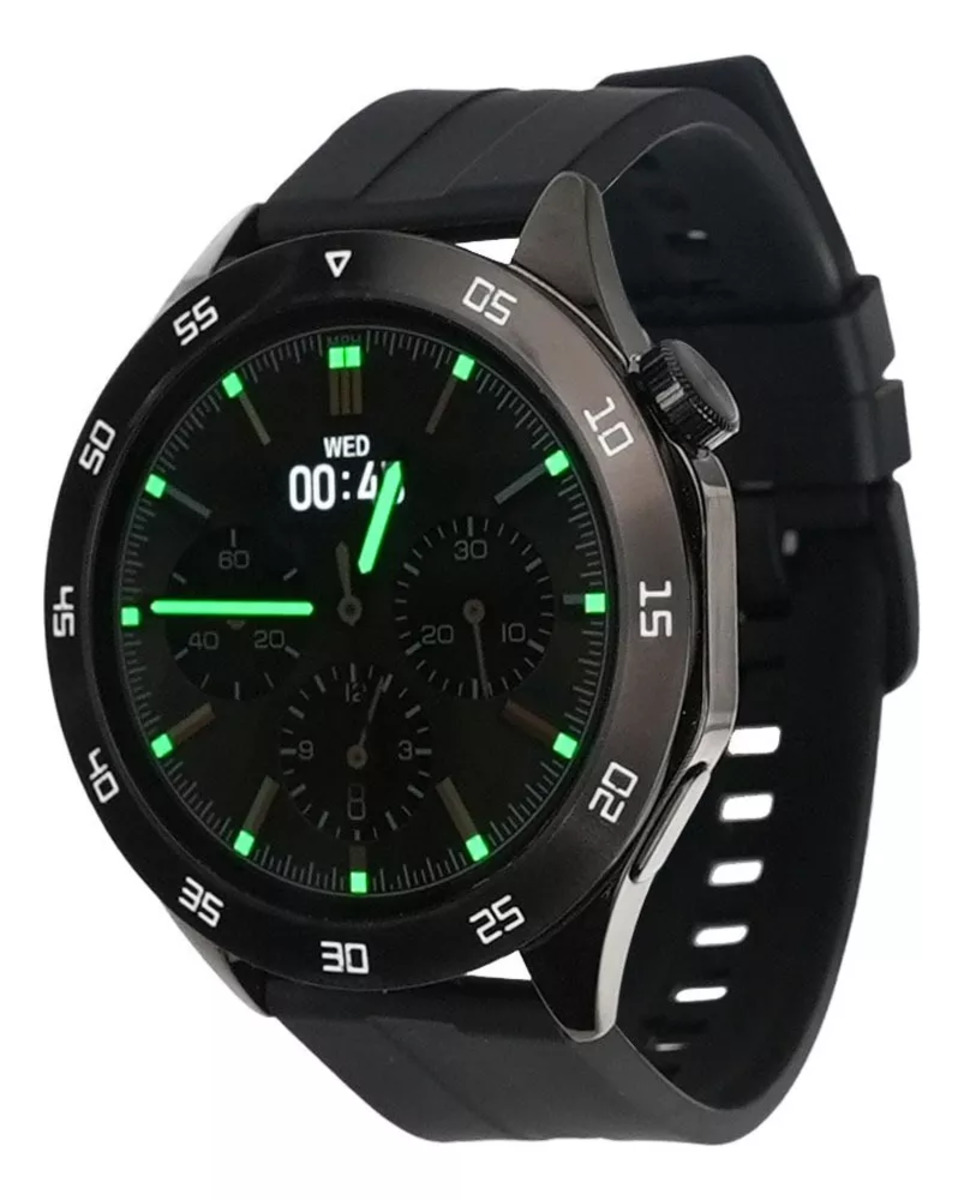 Reloj Inteligente Smartwatch Fralugio Ht04 Oled 1gb Rom Nfc Negro