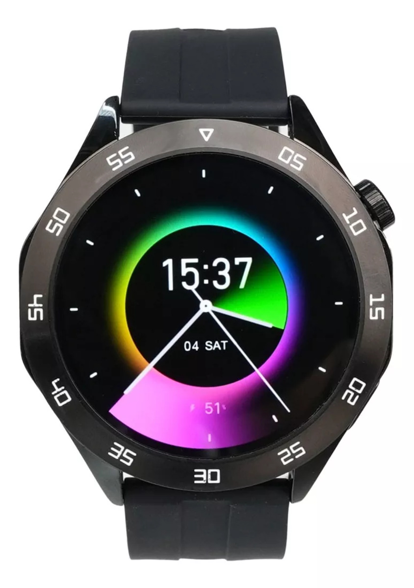 Foto 2 | Reloj Inteligente Smartwatch Fralugio Ht04 Oled 1gb Rom Nfc Negro